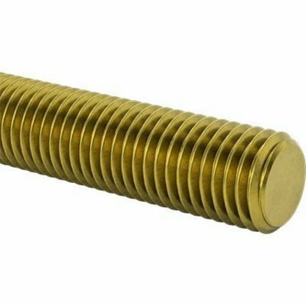 Bsc Preferred High-Strength Steel Threaded Rod Zinc Yellow-Chromate Plated 3/4-10 Thread Size 12 Feet Long 3313N802
